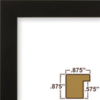 Craig Frames Confetti, Modern Black Picture Frame, 4 X 6 Inch