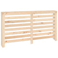 Vidaxl Radiator Cover - Solid Pine Wood - Brown Natural - 60.2"X7.5"X33.1" - With Shelf Space And Horizontal Slats - Assembly Required
