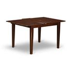 East West Furniture MLDU6D-MAH-LC 6 Piece Dinette Set Contains a Rectangle Dining Room Table with Butterfly Leaf and 4 Faux Leather Dining Chairs with a Bench, 36x54 Inch, Mahogany