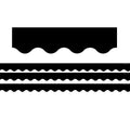 Teacher Created Resources Rolled Scalloped Border, 2.19-Inch X 150-Ft, Black (Tcr8932-3)