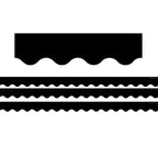 Teacher Created Resources Rolled Scalloped Border, 2.19-Inch X 150-Ft, Black (Tcr8932-3)