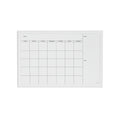 U Brands Magnetic Dry Erase Calendar Board, 30'X20', White Wood Style Frame, Includes Magnets