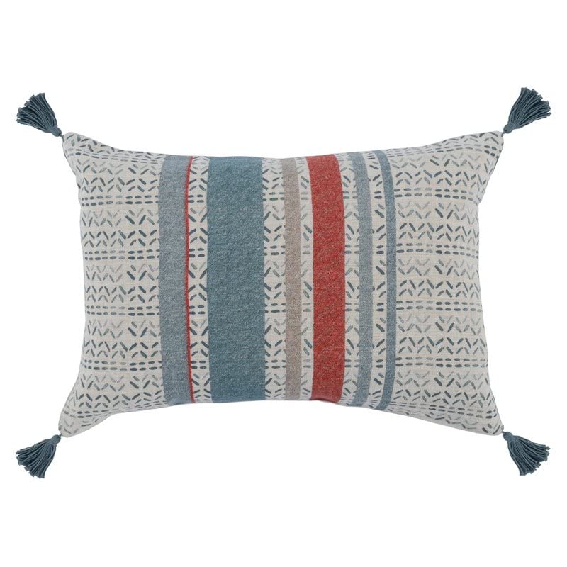 Kosas Home Shioa 14X20 Belgian Flax Linen Fabric Throw Pillow In Multi-Color