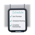 Safco Home Office Products Panelmate Dry-Erase Board, Charcoal-Ch 6 Pack