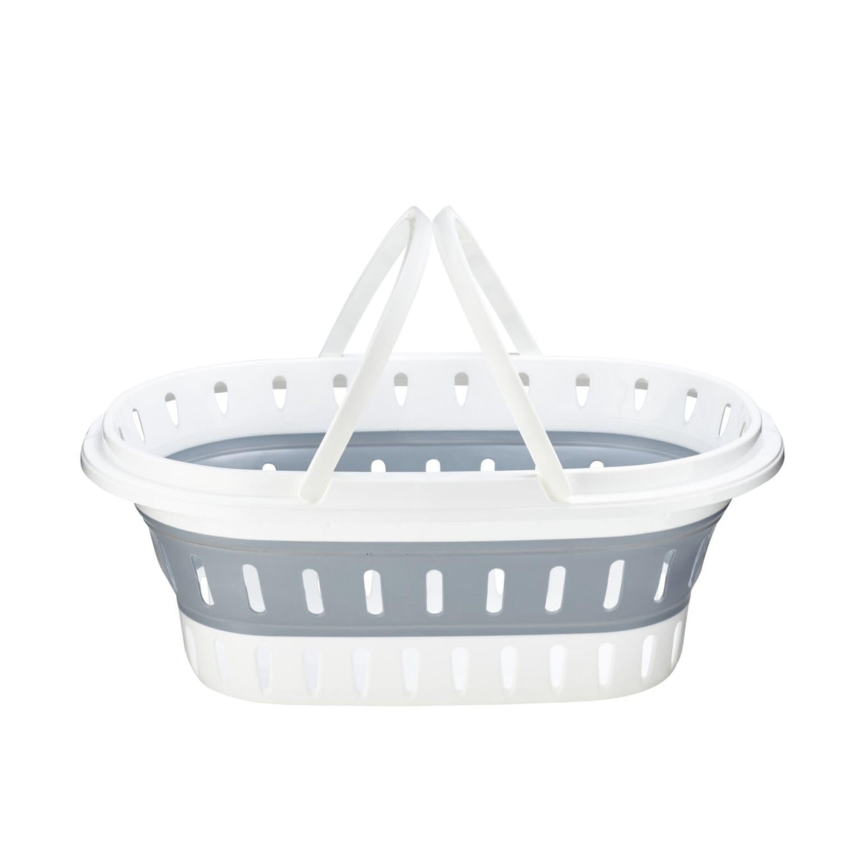 Lakeland Collapsible Laundry Basket 25L  Folds Flat For Storage Control Grip Handles