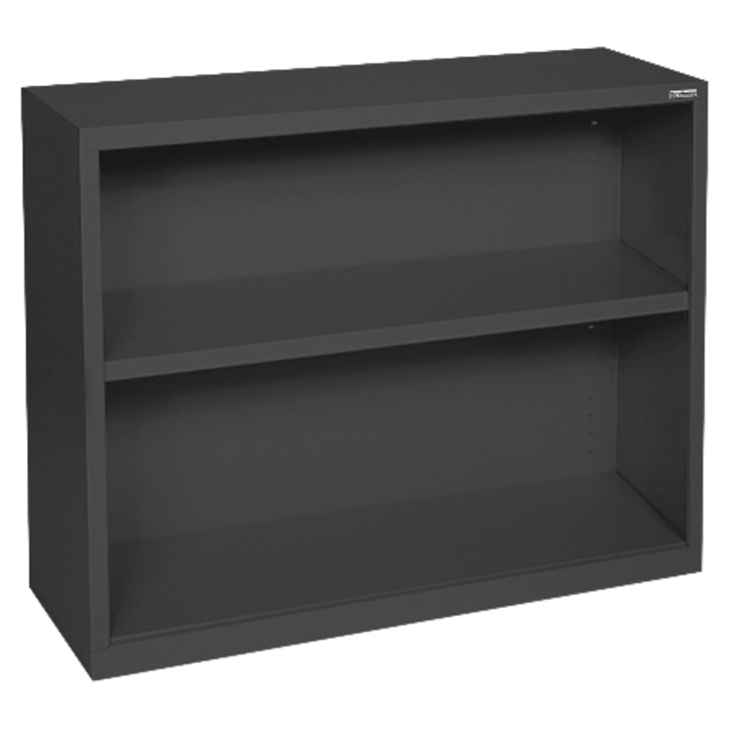 Lorell LLR41282 Fortress Series Steel Black Book Case, 34.5" x 13" x 30"