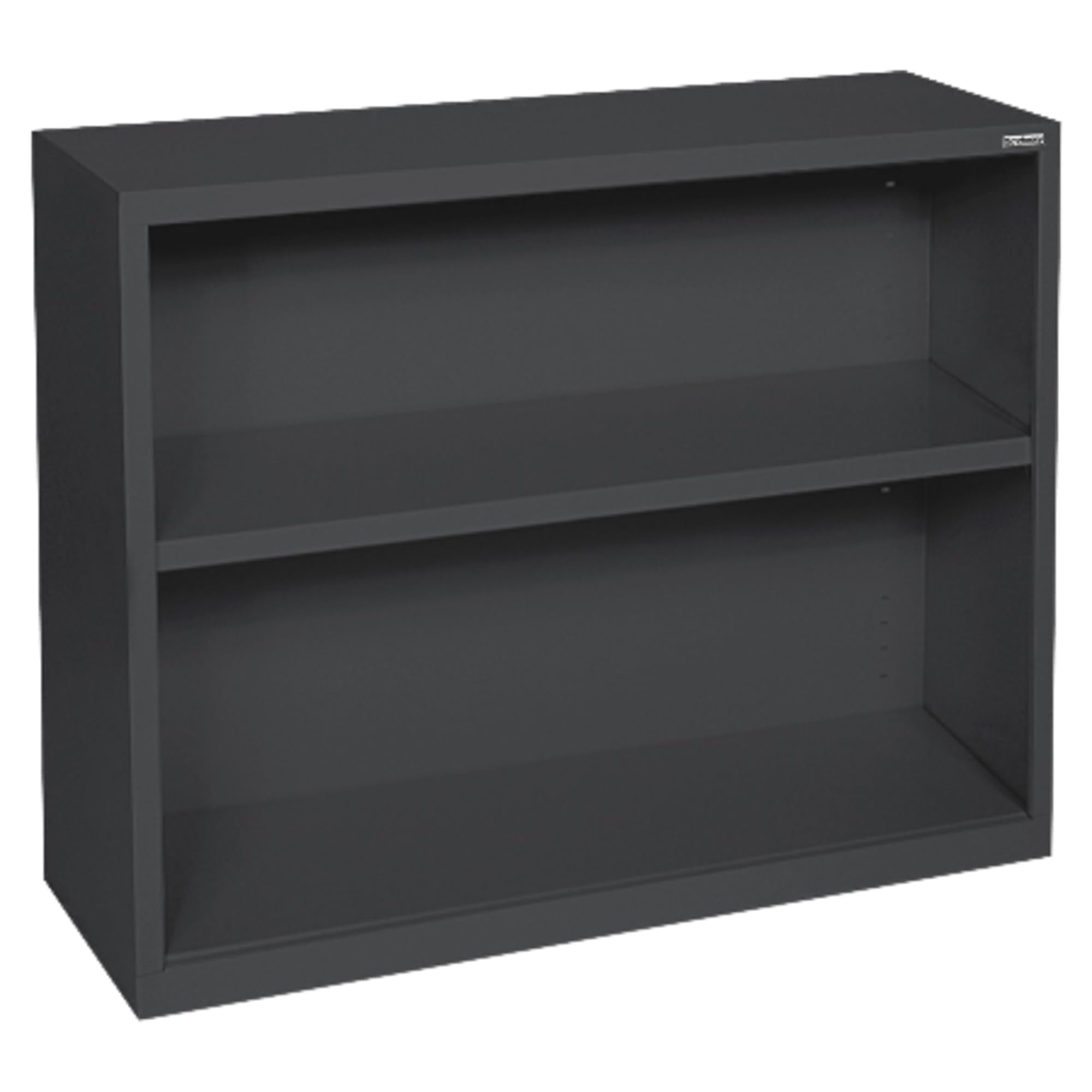 Lorell LLR41282 Fortress Series Steel Black Book Case, 34.5" x 13" x 30"