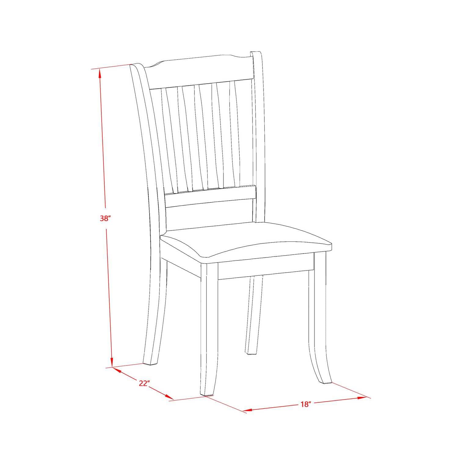 East West Furniture Amcl3-Bch-W 3 Piece Dining Room Table Set Contains A Round Kitchen Table With Pedestal And 2 Dining Chairs, 36X36 Inch, Black & Cherry