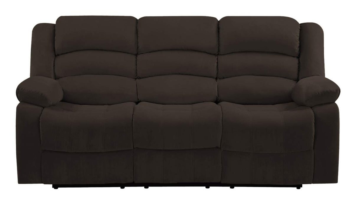 HomeRoots 40&quot; Contemporary Brown Fabric Sofa