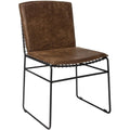 Coaster Home Furnishings Sherman Upholstered Antique Brown and Matte Black (Set of 2) Side Chair (192502)