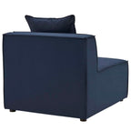 Modway Eei-4209-Nav Saybrook Outdoor Patio Upholstered Sectional Armless Chair, Navy Blue