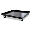 Alera ALESCCART 22.44 in. x 22.44 in. x 3.93 in. 320 lbs. Capacity Stacking Chair Dolly - Black