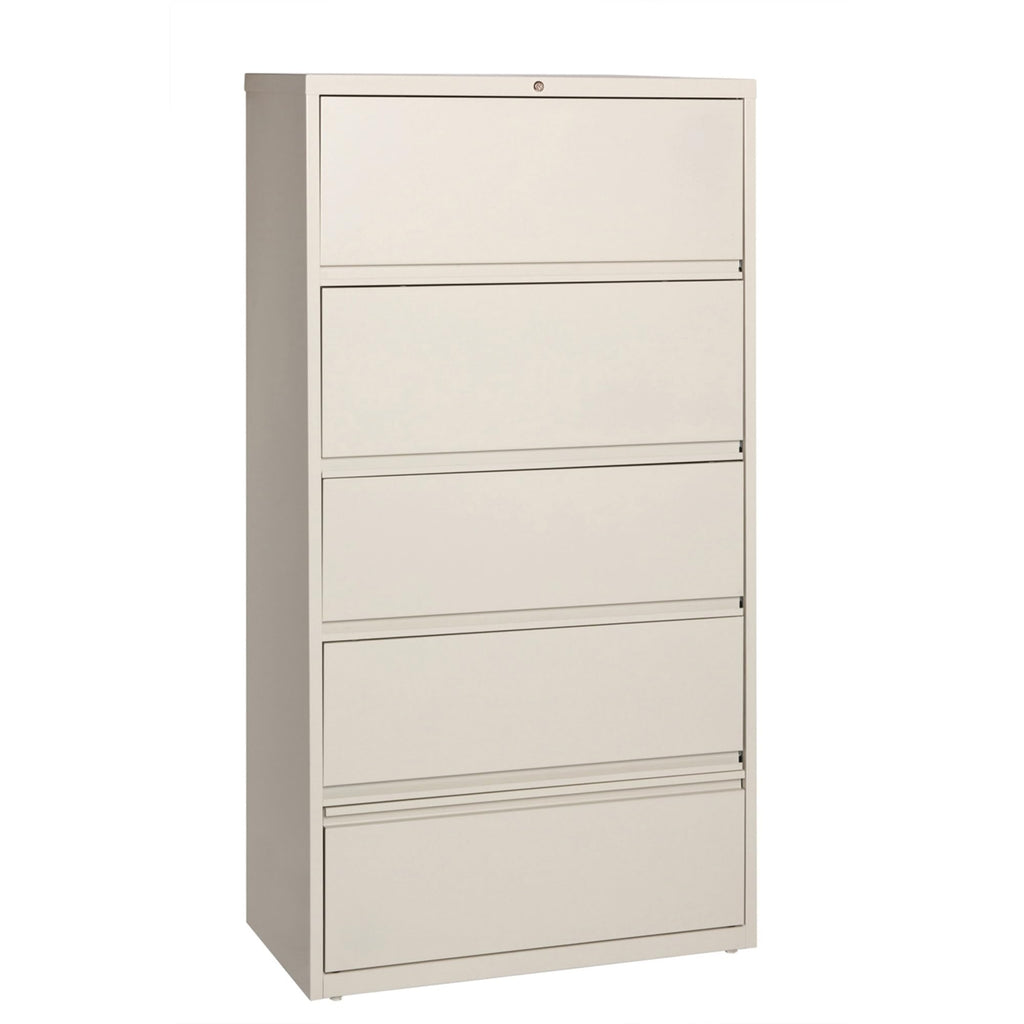 Lorell LLR43512 Receding Lateral File with Roll Out Sleeves, Putty