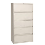 Lorell LLR43512 Receding Lateral File with Roll Out Sleeves, Putty