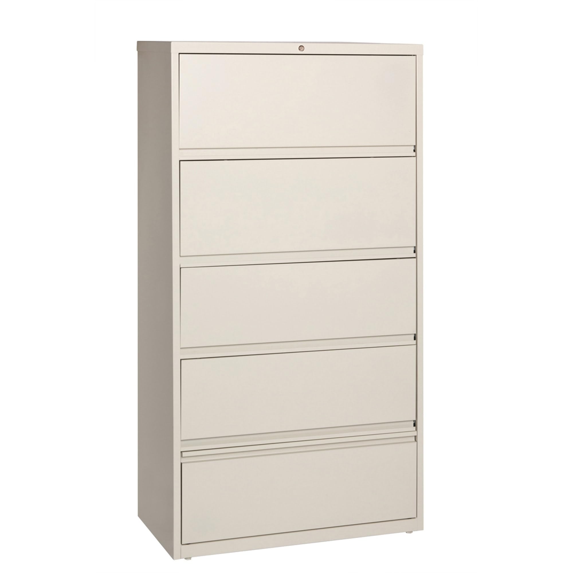 Lorell LLR43512 Receding Lateral File with Roll Out Sleeves, Putty
