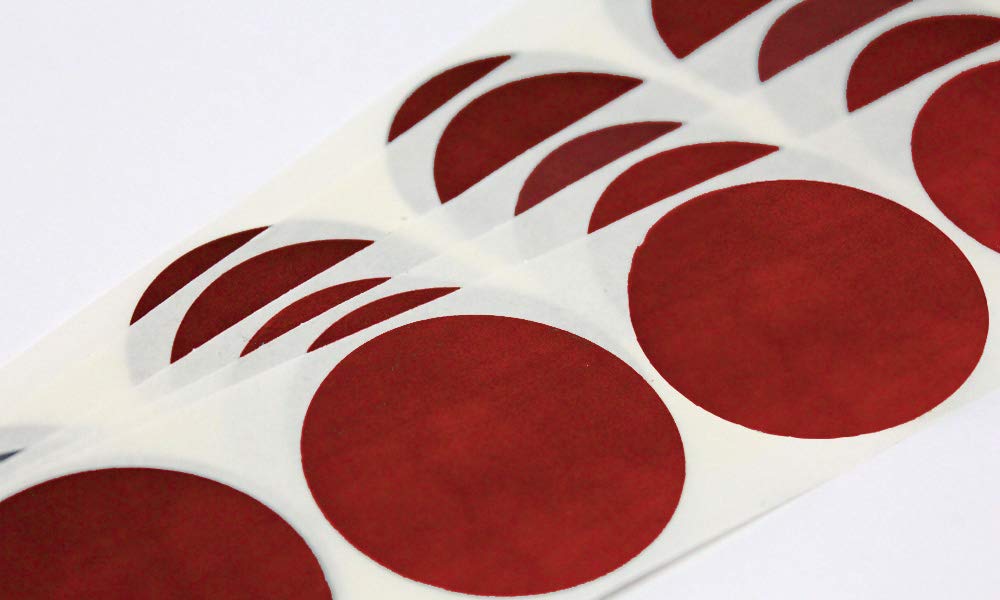 My Scratch Offs 1.5 Inch Red Round Scratch Off Sticker Labels (100)