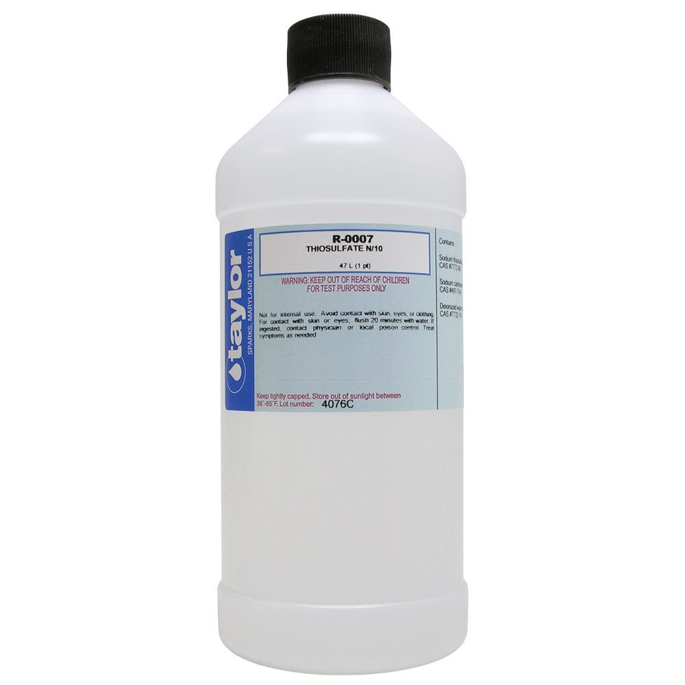 Taylor Reagent Replacement Refills, Thiosulfate #7/16 Oz. / R-0007-E