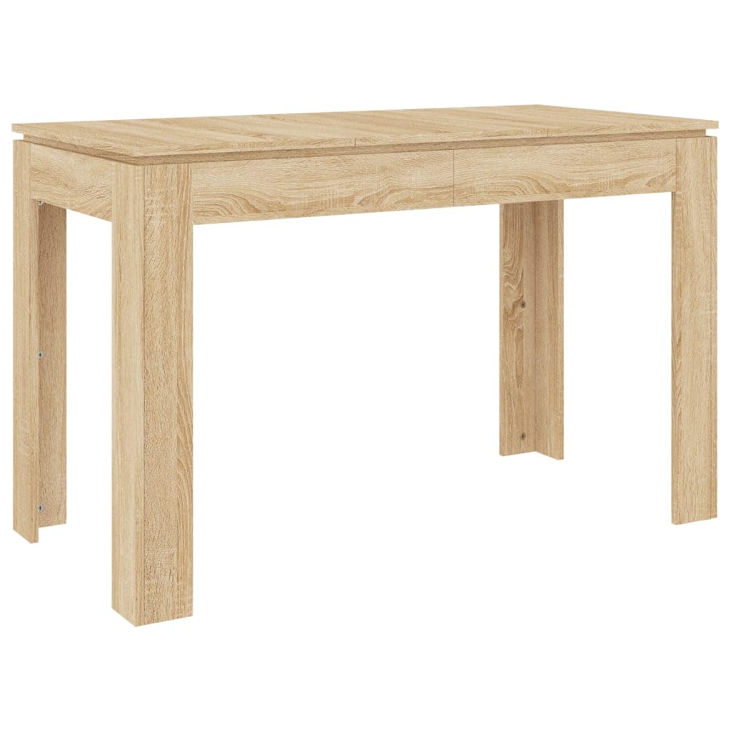 vidaXL Dining Table Dining Table Kitchen Table Dining Table Home Interior Oak Sonoma 120 x 60 x 76 cm Chipboard