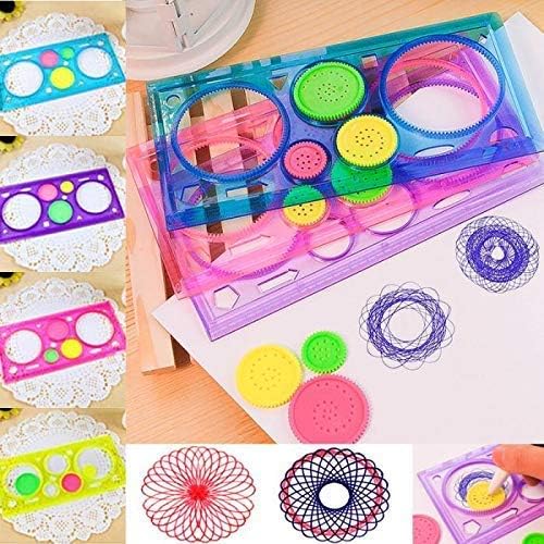 DREAM XPLORE Birthday Return Gifts for Kids Party, Spirograph Designer Ruler Bulk Return Gifts for Kids Birthday Party, Multi Co