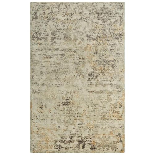 Rizzy Home Alora Decor Alure 5' X 8' Abstract Beige/Copper/Brown Hybrid Area Rug
