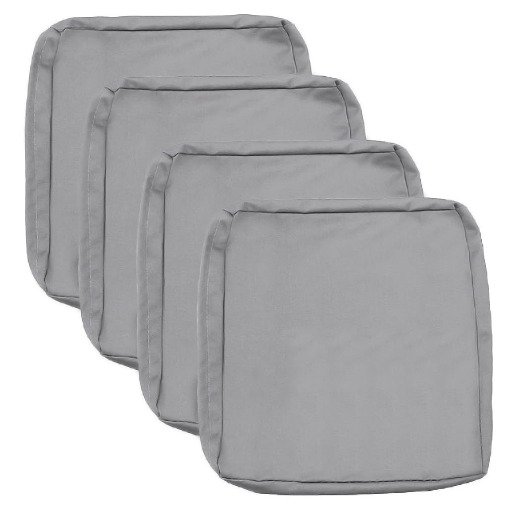 Sqodok Patio Cushion Covers 25X25 Inch, Waterproof 4Pack Outdoor Cushion Covers Replacement Patio Cushion Seat Slipcovers For Pa
