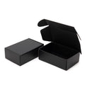 Timirog 6X4X2 Inches Small Black Shipping Boxes 25 Pack - Corrugated Cardboard Mailing Box For Small Business, Tab Locking Liter