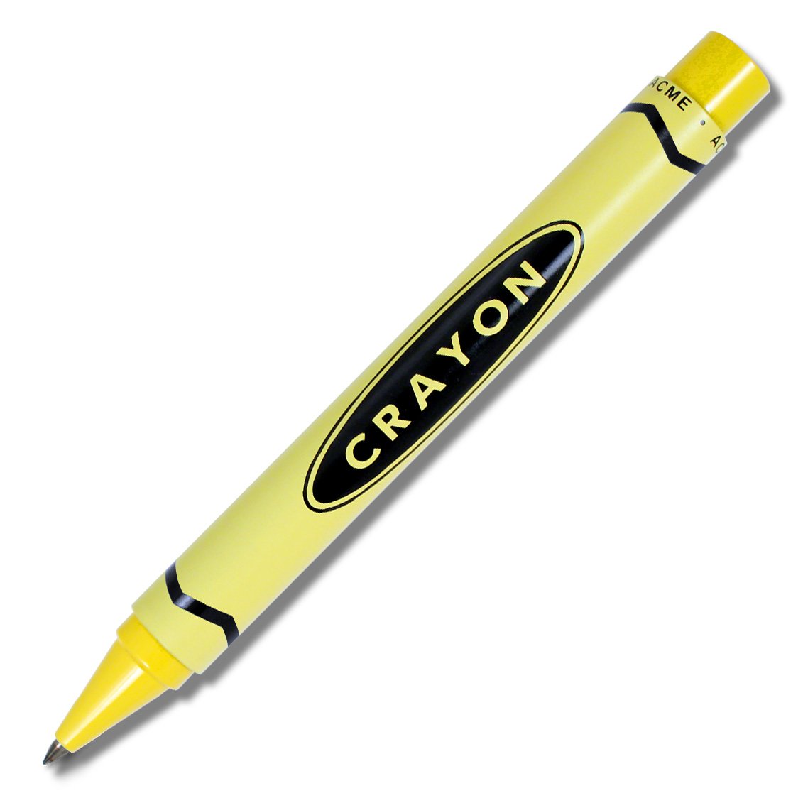 Acme Studios Crayon - Yellow Retractable Roller Ball Pen By Adrian Olabuenaga (Pacme3Ylrr)