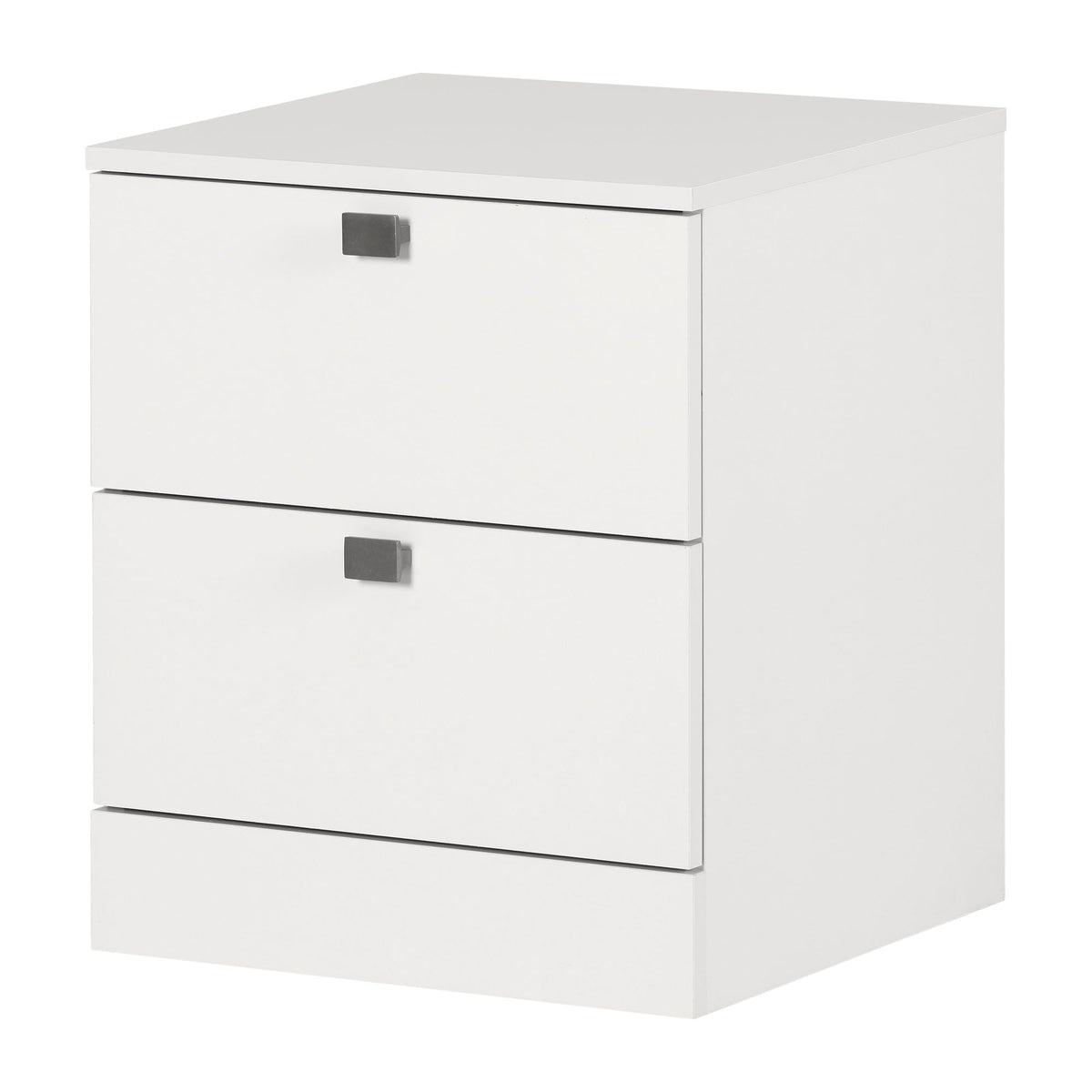 South Shore Furniture Spark 2-Drawer Nightstand, Pure White