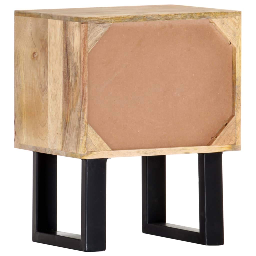Bedside Cabinet 15.7&quot;x11.8&quot;x19.7&quot; Solid Mango Wood
