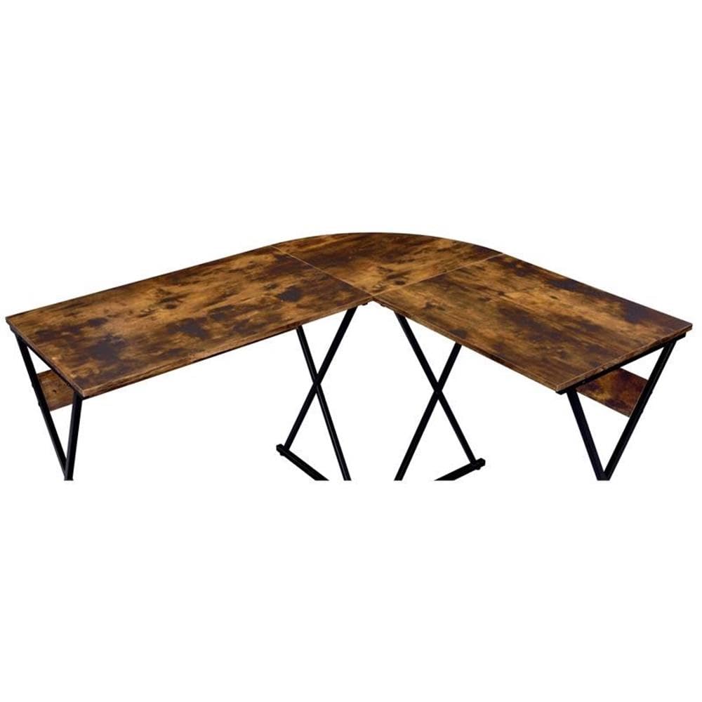 Acme Zafiri Wooden Top L-Shaped Writing Desk - Thumbnail 2