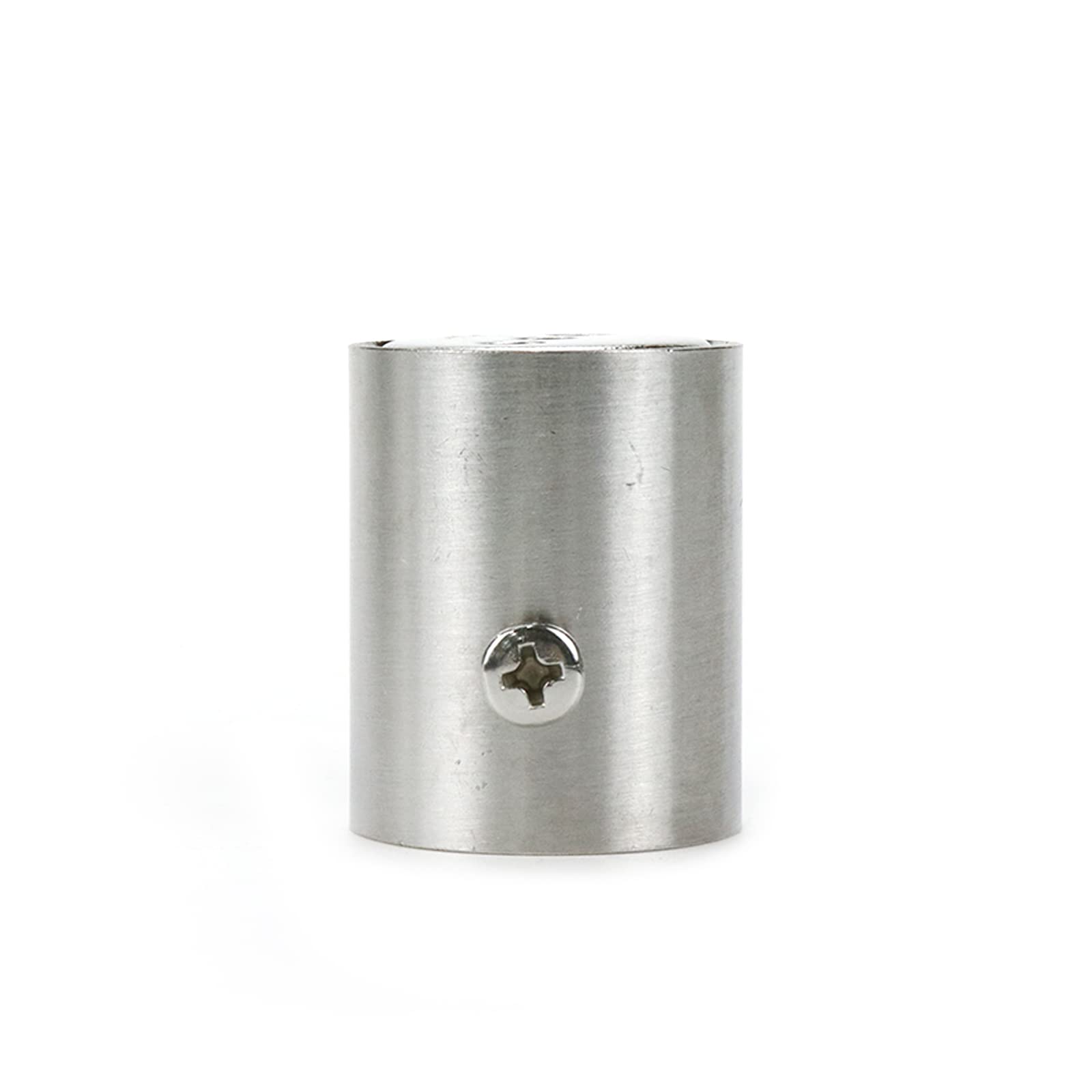 Rannb 4Pcs Closet Rod Bracket Fits 25Mm/1' Rod Dia Stainless Steel Cylinder Shape Rod End Holders