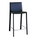 Baxton Studio Elana Leather Counter Stools, Black, Set of 2