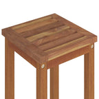 vidaXL Solid Acacia Wood Bar Stools - Set of 6, Durable and Rustic Design, Comfortable Footrests, Easy Assembly, Perfect for Outdoors
