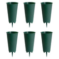 Large Round Cemetery Vase, 6-Pack