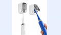 GODFLY pcs Wall Toothbrush Holder with Dustproof Clear Window,SelfAdhesive,Vertical Quick Dry Storage,Removable & Compact Organ