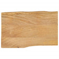 vidaXL Table Top 19.7inchx15.7inchx1.5inch Live Edge Solid Wood Mango