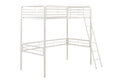 DHP Tommy Twin Metal Loft Bed, Off White