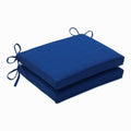 Pillow Perfect Fresco Solid Indoor/Outdoor Patio Seat Cushions Plush Fiber Fill, Weather And Fade Resistant, Square Corner - 16'