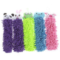 Efreecity Kictchen Chenille Fiber Hand Towel Clean Absorbent Cloth, Dry Your Hands Quickly, 5 In 1 set(Cute Smiling Face Blue,Cu