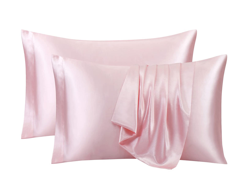 Ersmak Satin Pillowcase King Set of 2, Ultra Soft & Silky Satin Pillow Cases for Hair and Skin, Wrinkle Fade Resistant Pillow Co