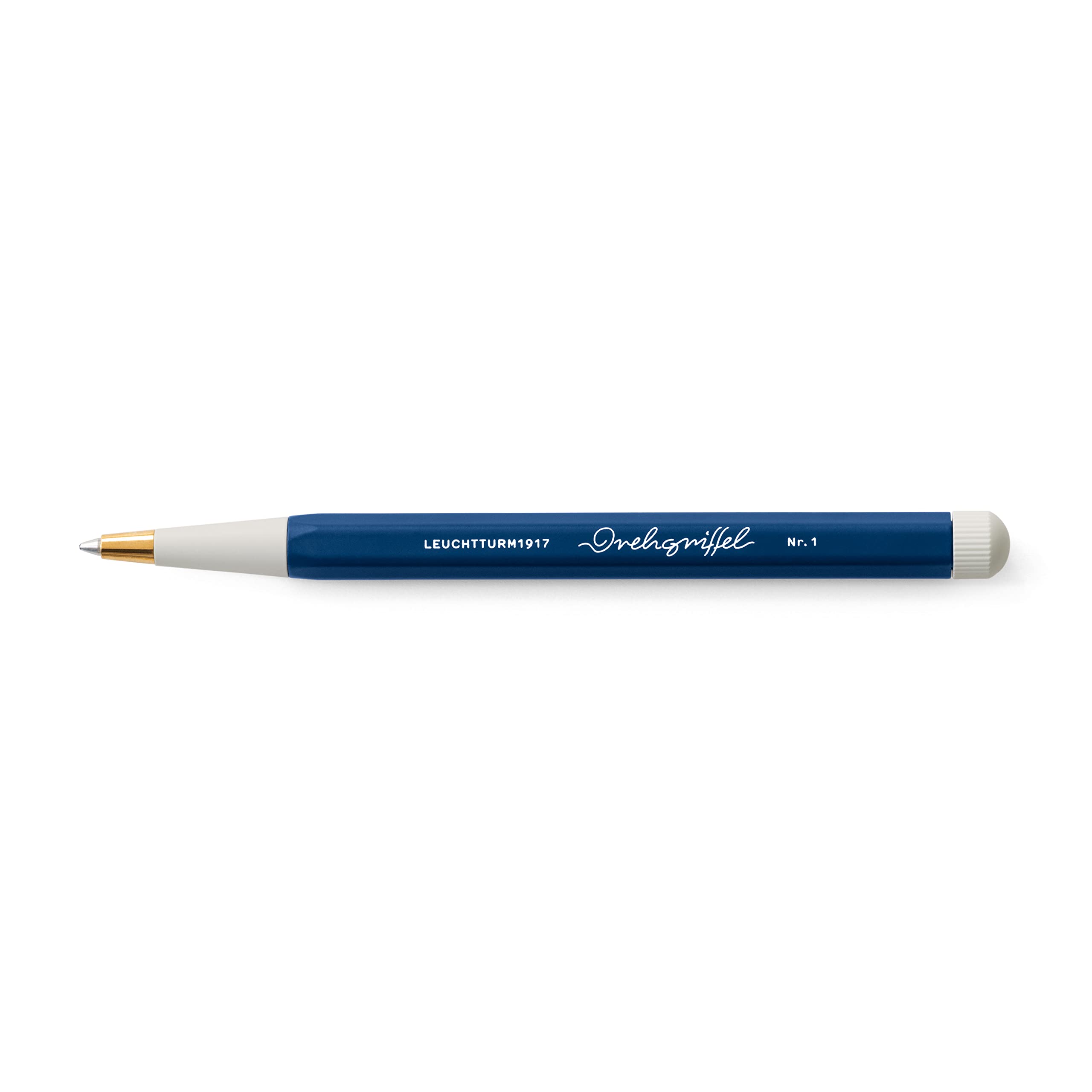 Leuchtturm1917 - Drehgriffel Writing Pen (Navy) - Ballpoint Pen With Royal Blue Ink Included