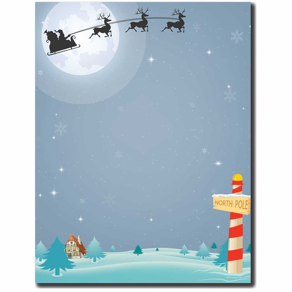 North Pole Letterhead Laser & Inkjet Printer Paper, 25Pk