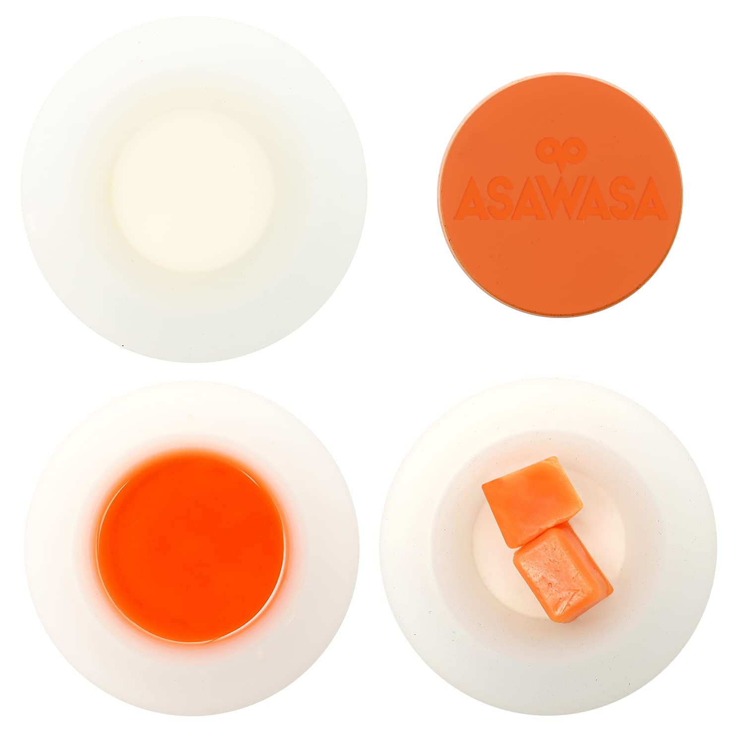 Asawasa 6 Pcs Reusable Silicone Wax Melt Warmer Liners, Leakproof, No Mess, No Scrape, Non-Toxic, Bpa Free, 2.48 In In Bottom Di