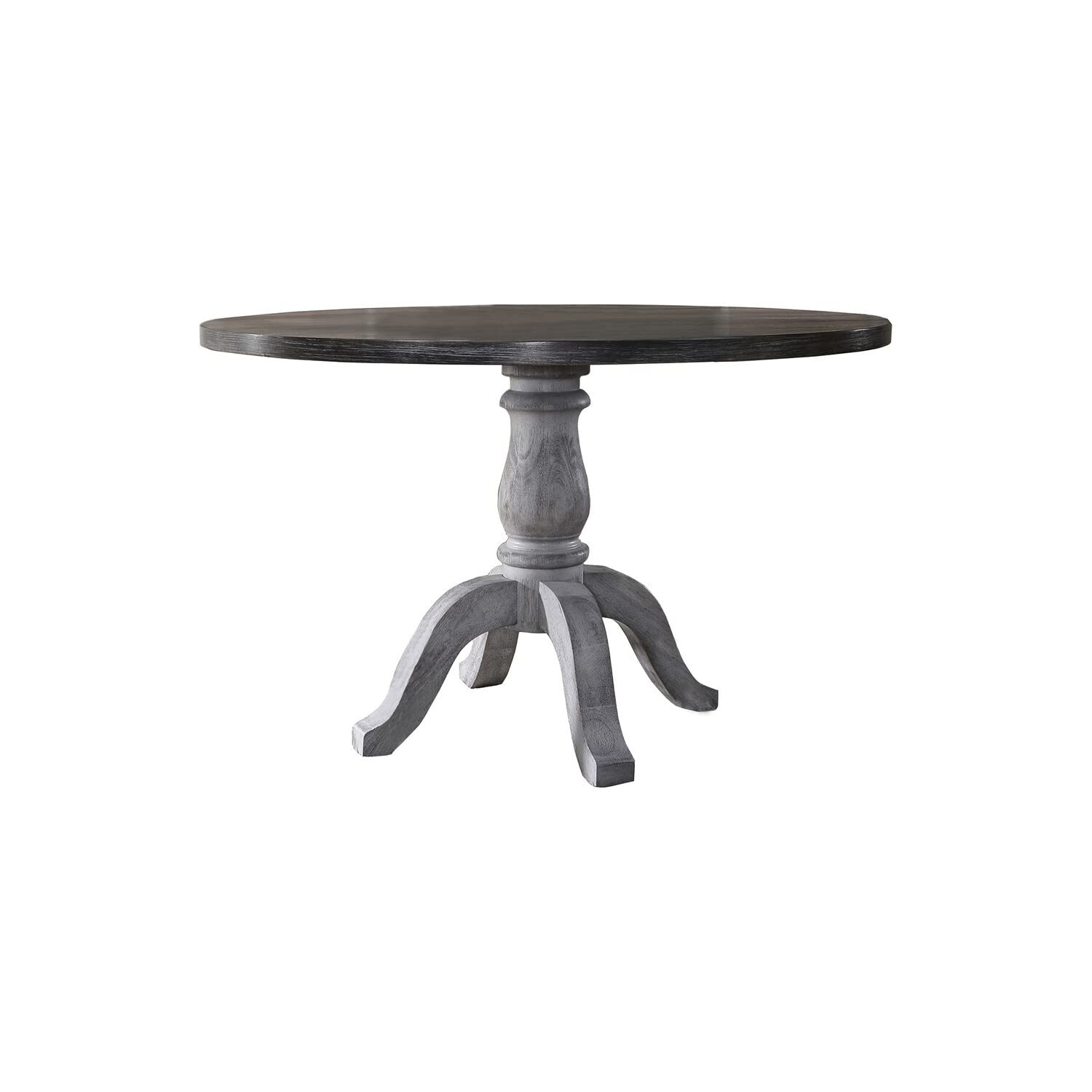 Best Master Furniture Cottage Dining Table Only, Weathered Gray/White