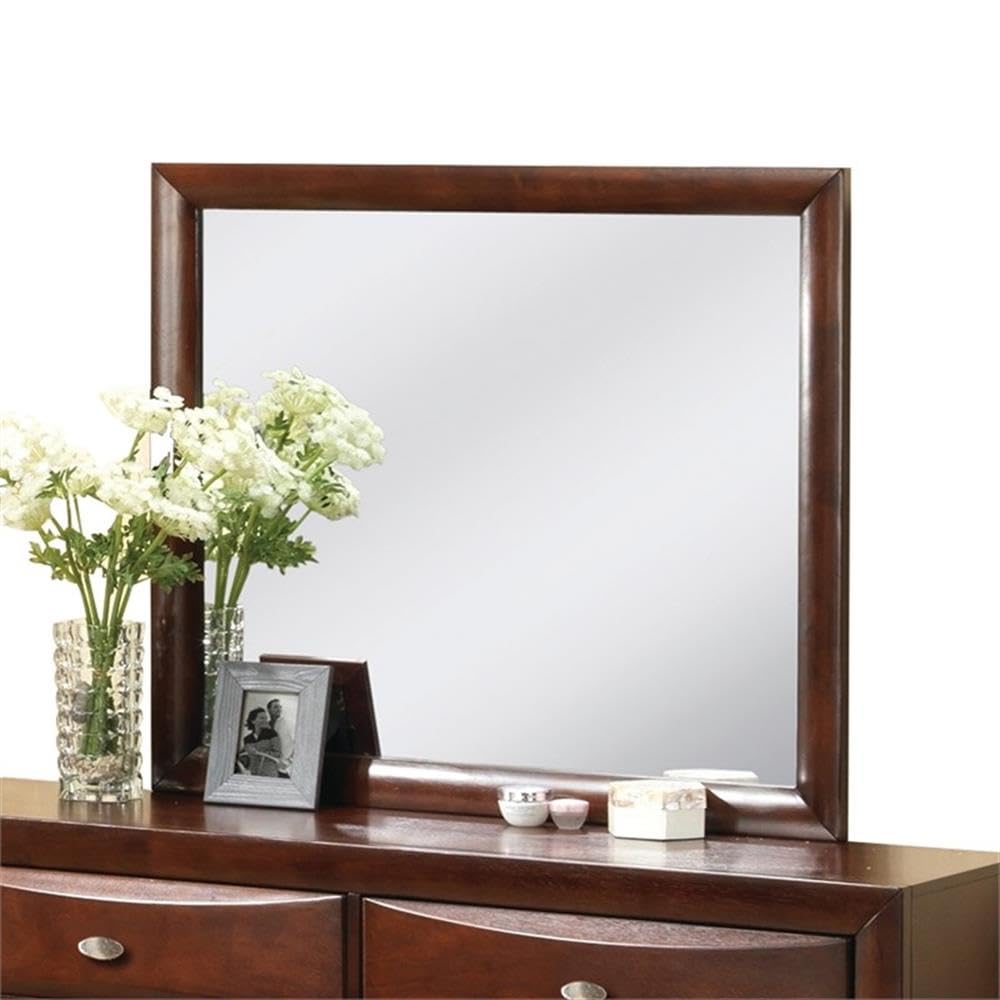 Acme Ireland Rectangular Wooden Mirror in Espresso