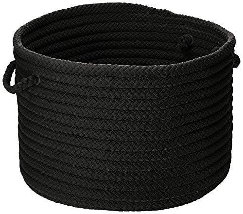 Colonial Mills Simply Home Solid Utility Basket, 14 By 10-Inch, Black