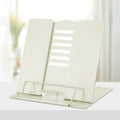 Honagu Book Stand Metal Desk Book Holder, Book Holders For Reading Hands Free, Adjustable Cookbook Documents Holder, Portable Bo