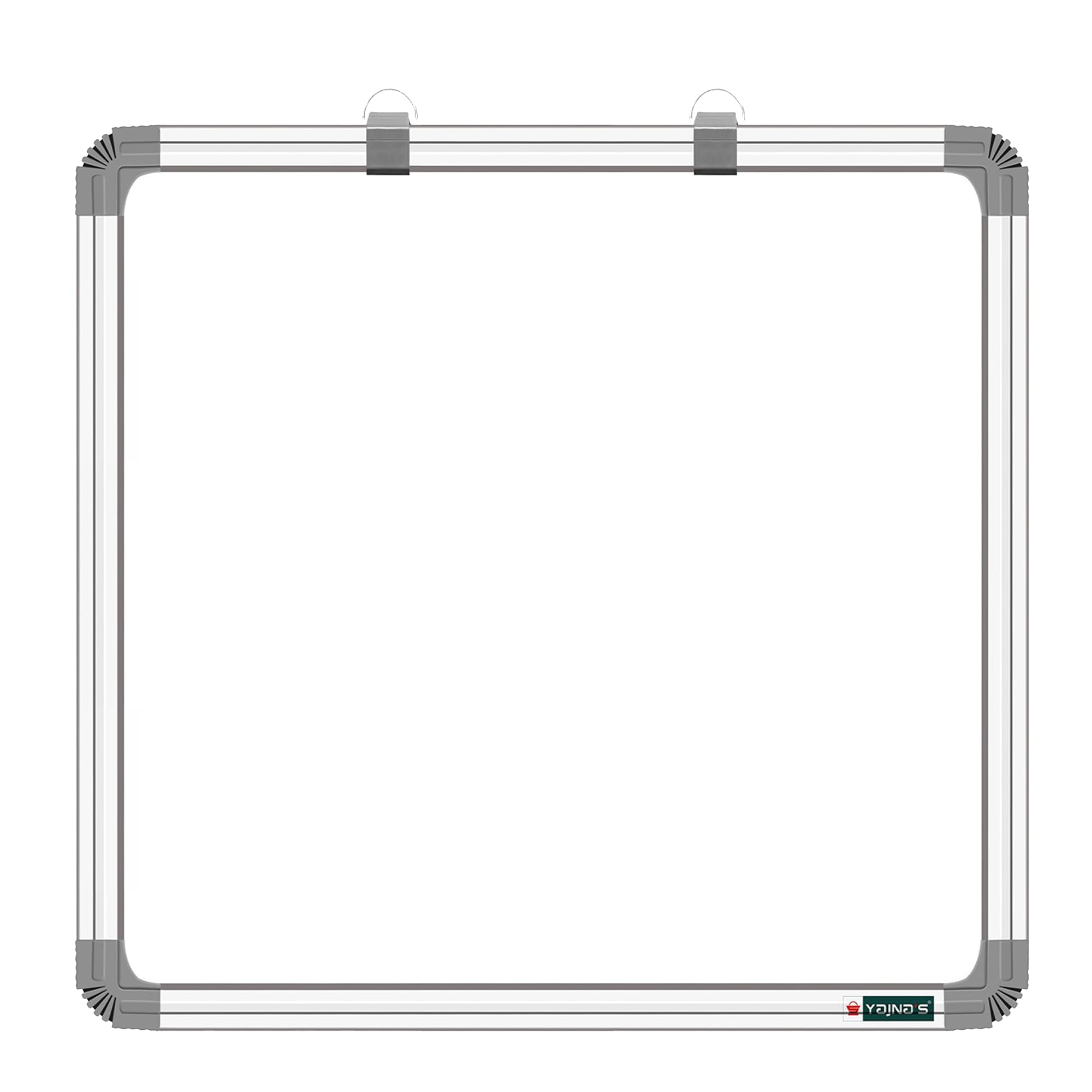Yajnas White Board Drywipe 3 Feet X 3 Feet Non Magnetic Double Sided Whiteboard And Chalkboard, Whiteboard For Kids, White Board