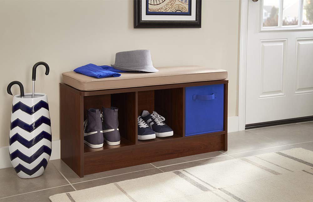 Closetmaid 1309 3-Cube Storage Bench, Dark Cherry
