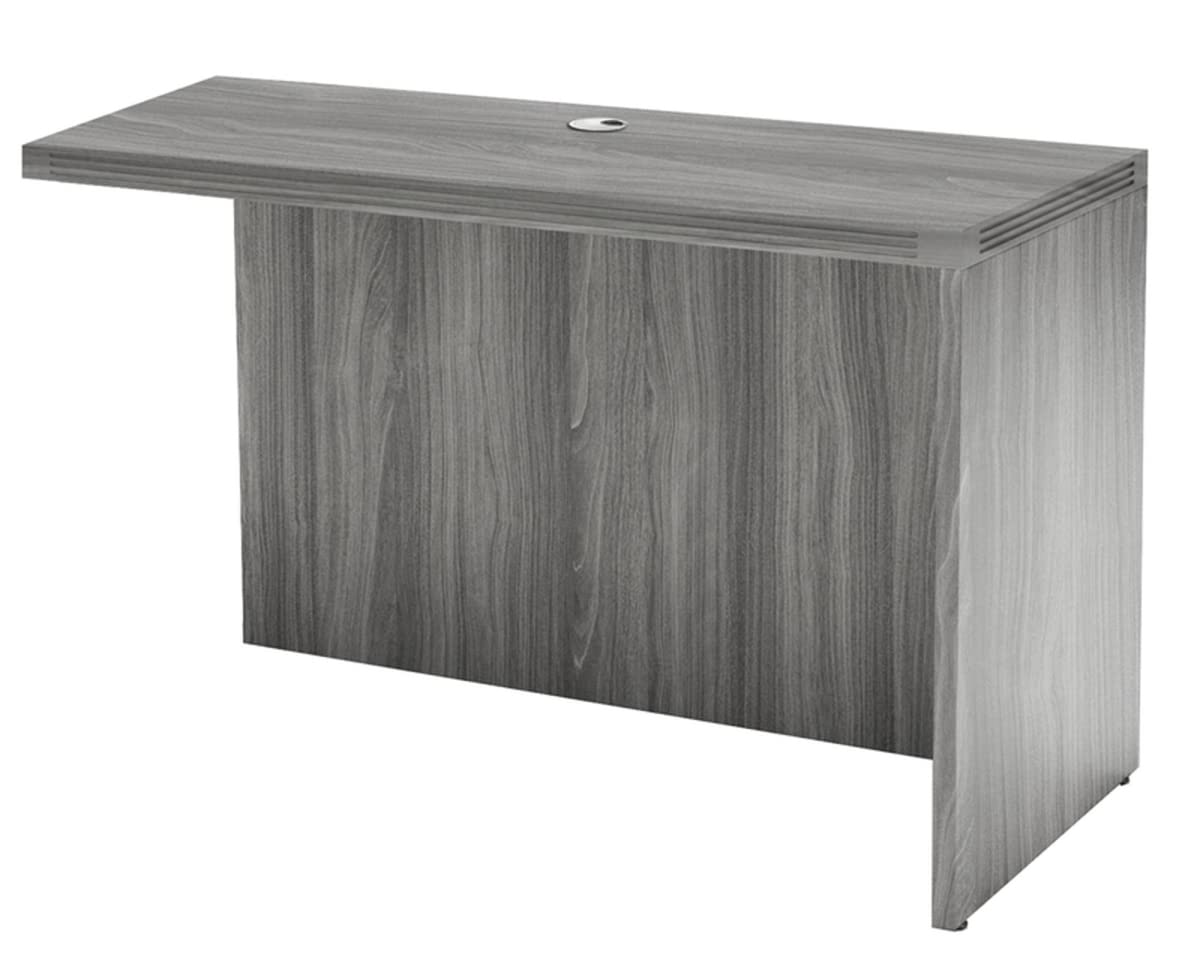 Safco Mayline AR4224LGS Aberdeen Return 42"W x 24"D for use with Credenza, Desk or Extended Corner Desk, sold separately, Gray Steel Tf